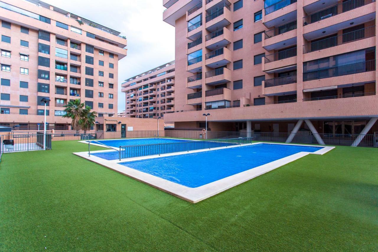 Apartment On The Beach,Pool,Wifi,Garage,Valencia Bagian luar foto